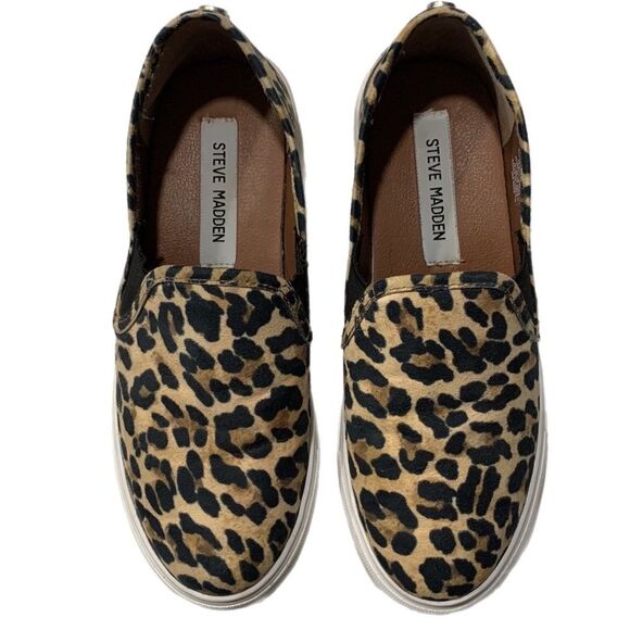 Steve Madden | Women’s Leopard Animal Print Safari Fashion Sneakers Shoes size 6 - Picture 1 of 7